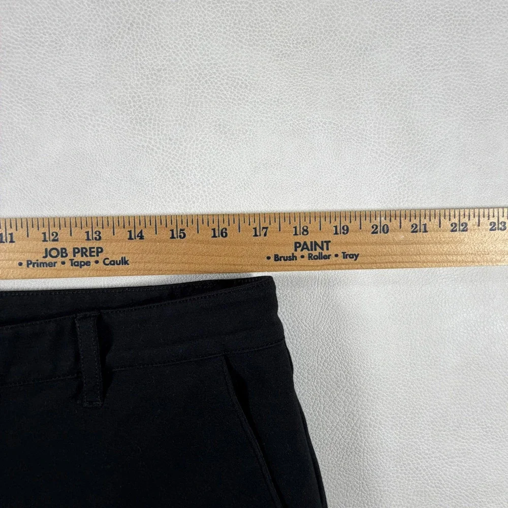 Paige Mens Black Jogger Pants Size 34 Rayon Blend Stretch Ribbed Cuff Trousers